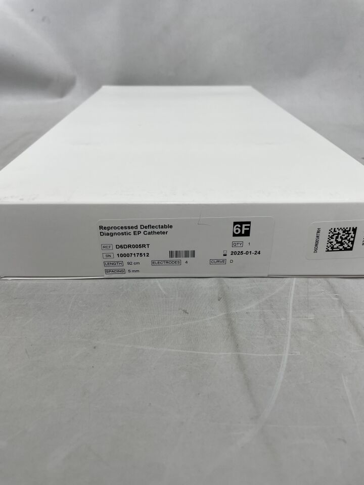 D6DR005RTREP - INNOVATIVE HEALTH - Biosense Webster Electrophysiology Catheter, 7 Fr Size, 115 cm Insertion Length, D Curve Type, 4 Number Of Electrodes, 1 mm Tip Electrode, 5 mm Spacing, Deflectable Type, (BX/1) - ( Expiry Date: 2025-01-24 )