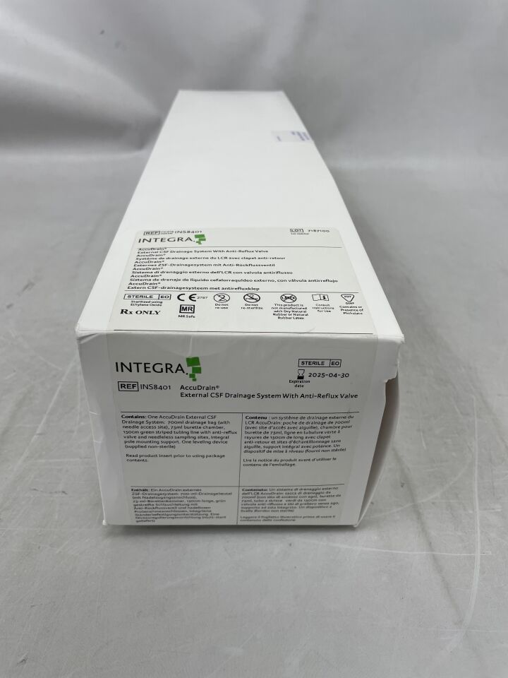 INS8401 - INTEGRA - AccuDrain External CSF Drainage System With Anti-reflux Valve, (BX/1) - ( Expiry Date: 2025-04-30 )