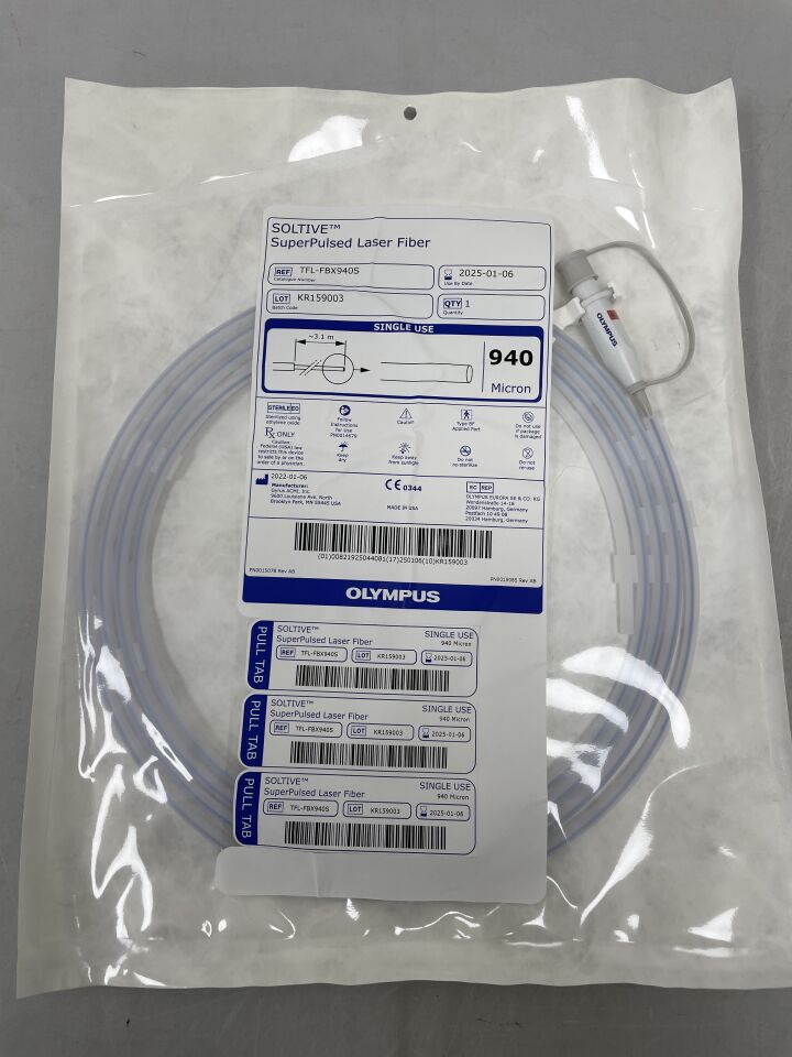 TFL-FBX940S - OLYMPUS - SOLTIVE Single-Use Surgical Laser Fiber, 940µm
, () - ( Expiry Date: 2025-01-06 )