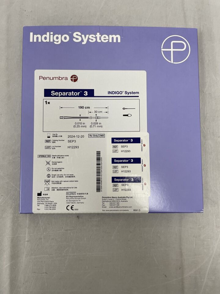 3-Sep - PENUMBRA - Indigo Separator 3 190cm, (BX/1) - ( Expiry Date: 2024-12-20 )
