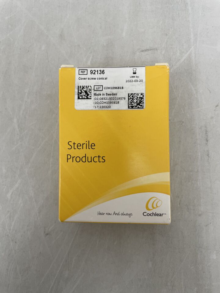 92136 - COCHLEAR - Cover Screw Conical, (BX/1) - ( Expiry Date: 2022-03-20 )