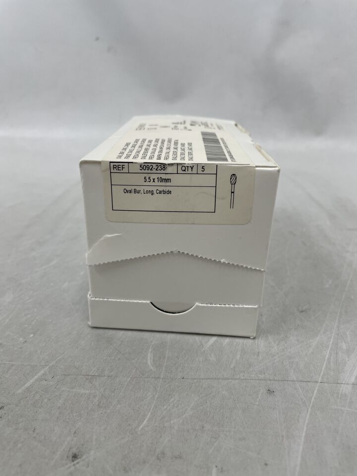 5092-238 - CONMED - Oval Bur, Long 5.5mm x 10mm, 8 Flutes, (BX/5) - ( Expiry Date: 2024-05-01 )