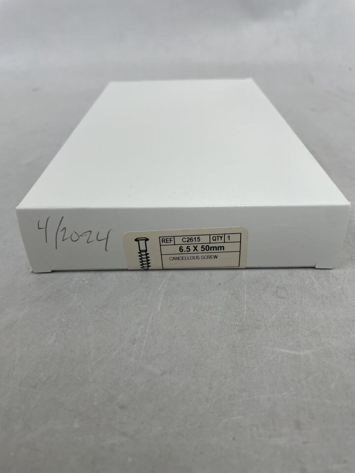 C2615 - CONMED - Cancellous Screw, 6.5mm x 50mm, (BX/1) - ( Expiry Date: 2025-04-09 )