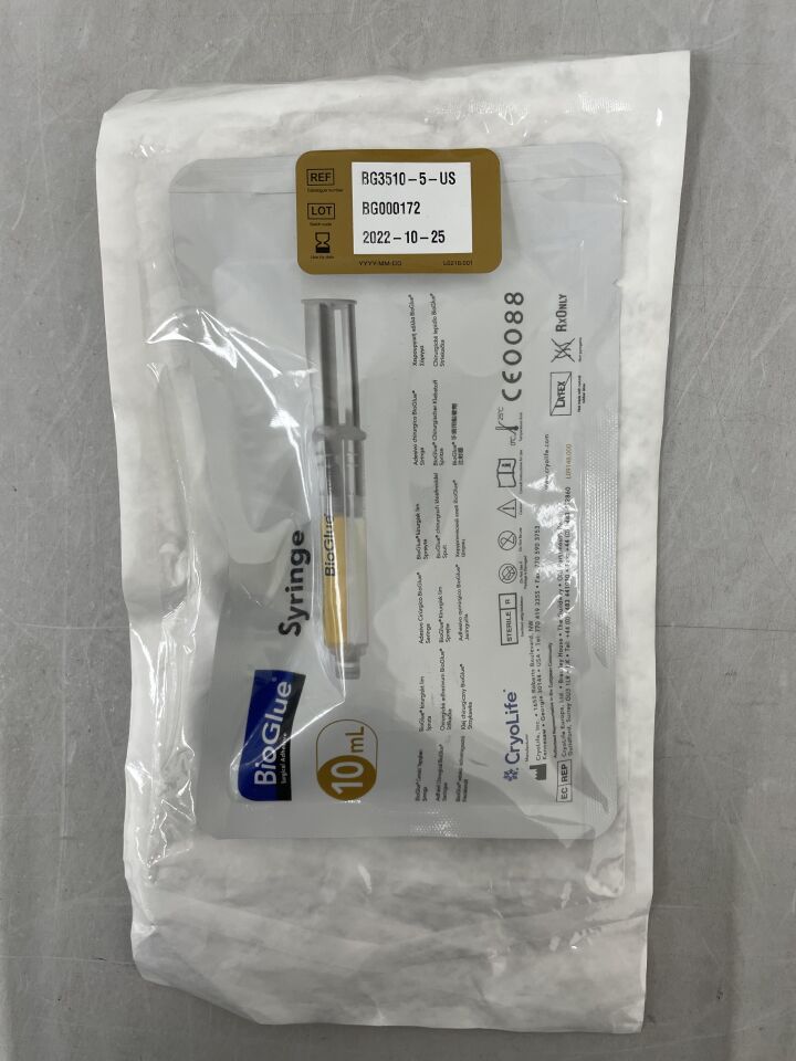BG3510-5-US - CRYOLIFE - BioGlue Syringe, 10mL, (EA) - ( Expiry Date: 2022-10-25 )