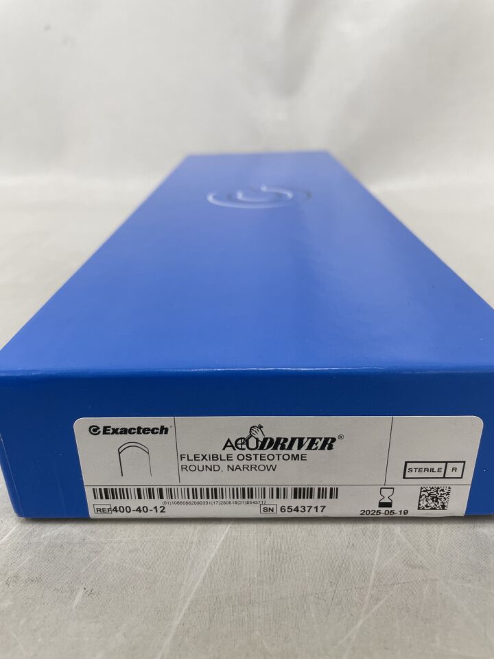 400-40-12 - EXACTECH - ACUDRIVER Flexible Osteotome, Round, Narrow, (BX/1) - ( Expiry Date: 2025-05-19 )