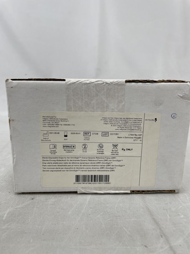 OTDB - INTEGRA - Drape for OmniSight Cranial Dynamic Reference Frame, (BX/10) - ( Expiry Date: 2025-05-01 )