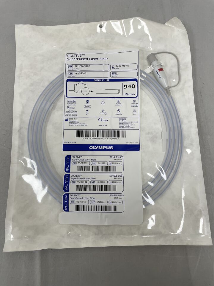 TFL-FBX940S - OLYMPUS - SOLTIVE Single-Use Surgical Laser Fiber, 940µm
, () - ( Expiry Date: 2025-01-06 )