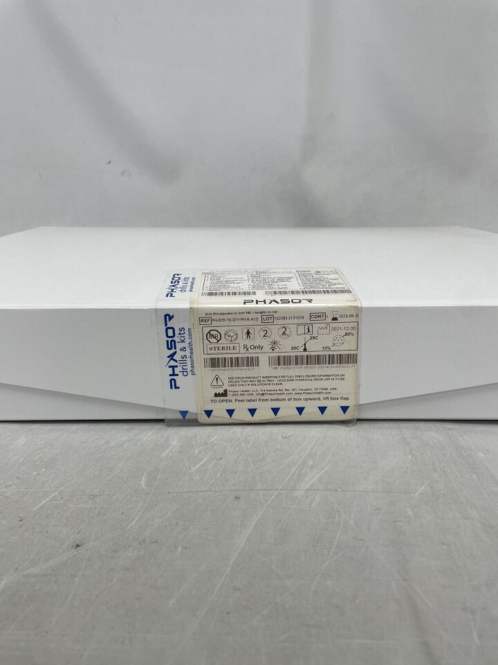 PH-635-70-DT+PH-K-A1S - PHASOR MEDICAL - drill 6.35mm x 70mm x 106.75mm, two-flute (non-removable) w/neuro tray, (BX/1) - ( Expiry Date: 2023-05-31 )