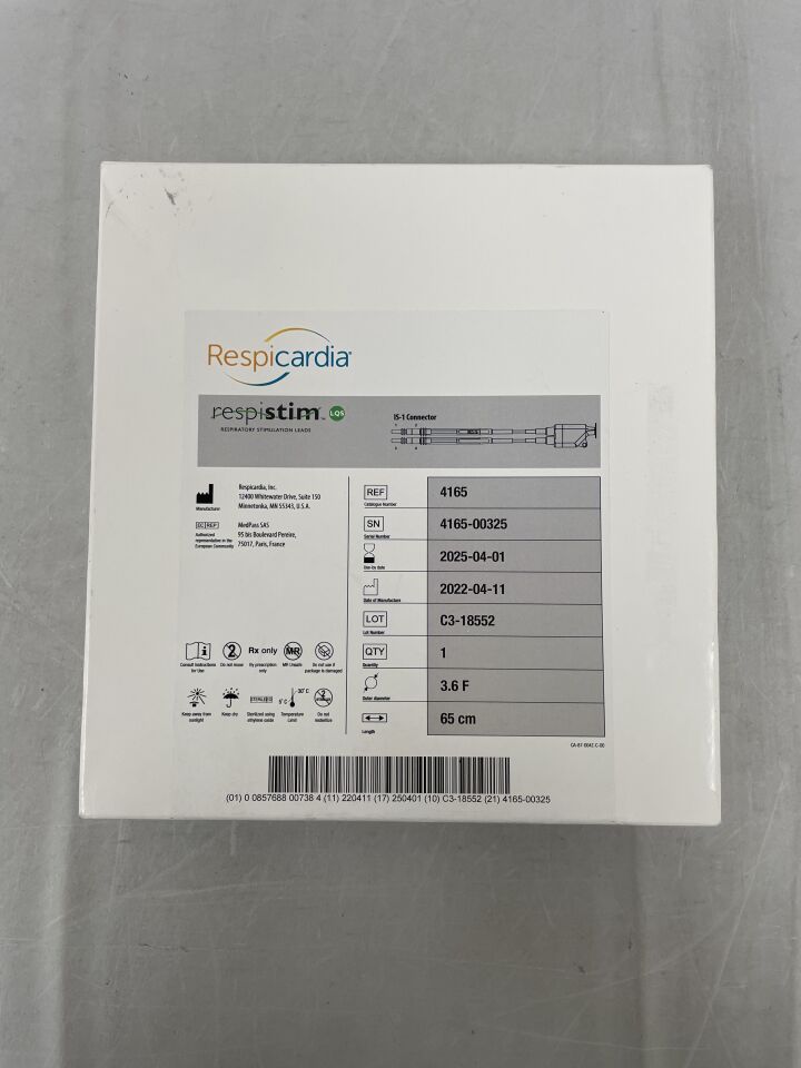 4165 - RESPICARDIA - Respistim LQS Respiratory Stimulation Lead, (BX/1) - ( Expiry Date: 2025-04-01 )