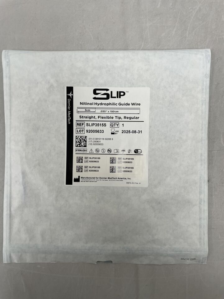 SLIP3515S - DORNIER MEDTECH - 鎳鈦親水導絲 0.035 英寸，150 厘米，直型，3 厘米尖端，（EA）-（有效期至：2025-08-31）