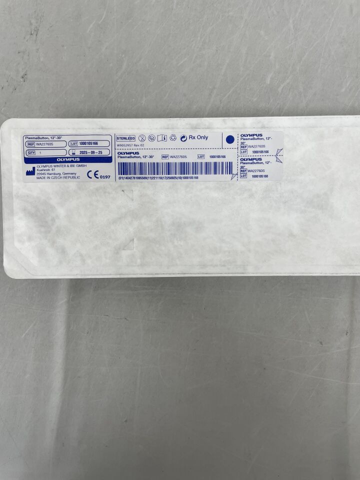 WA22760S  -  OLYMPUS  -  PlasmaButton HF-Resection Electrode For OES Pro Resectoscope, 24 Fr Size, 12 to 30 deg Button Tip , ( EA )  -  ( Expiry Date : 2025-09-25 )