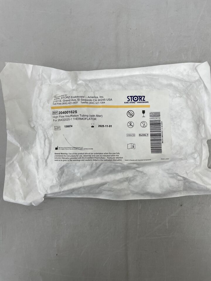 20400162S  -  STORZ  -  High Flow Insufflation Tubing w/Filter for 26432020-01 , ( EA )  -  ( Expiry Date : 2025-11-01 )