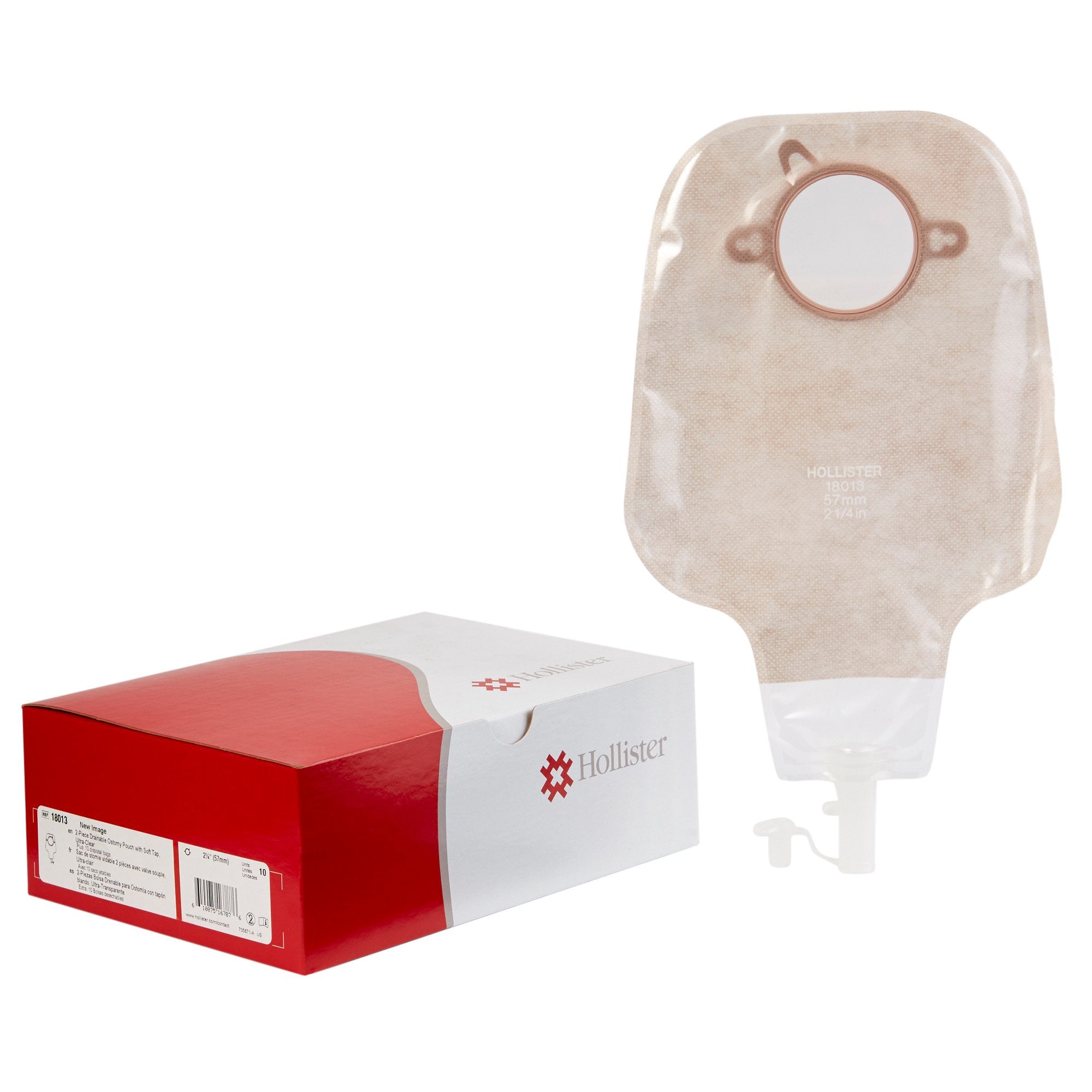 532943 - New Image - Ostomy Pouch New Image Two-Piece System 12 Inch Length Drainable 18013 Box of 10, (BX)