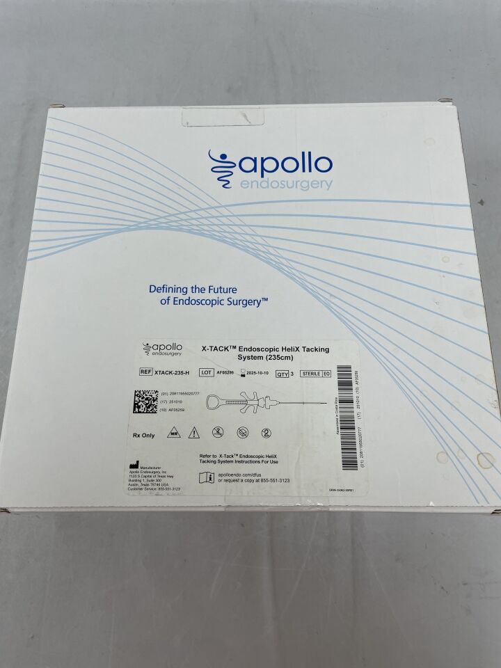 XTACK-235-H - APOLLO ENDOSURGERY - X-Tack Endoscopic HeliX Tacking System - 235cm, (BX/3) - ( Expiry Date: 2025-10-10 )