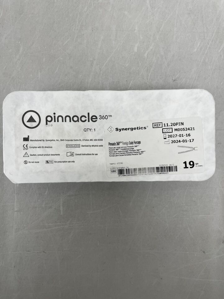 11.20PIN  -  SYNERGETICS  -  Pinnacle 360 Foreign Body Forceps , ( EA )  -  ( Expiry Date : 2027-01-16 )