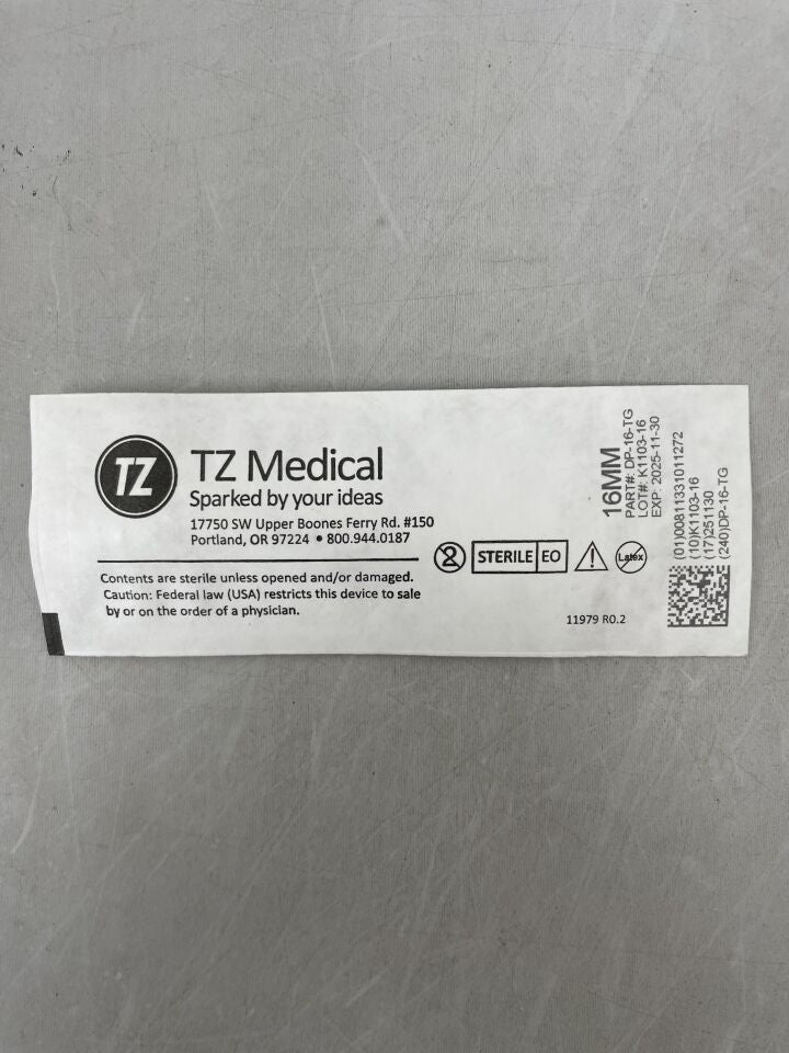 DP-16-TG - TZ MEDICAL - Pines de distracción de titanio: 16 mm (unidades) - (Fecha de caducidad: 30/11/2025)