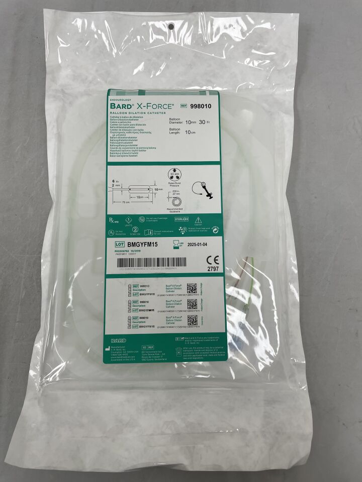 998010 - BARD - X-Force Balloon Dilatation Catheter, 30FR, 10CM BALLOON LENGTH, (EA) - ( Expiry Date: 2025-01-04 )