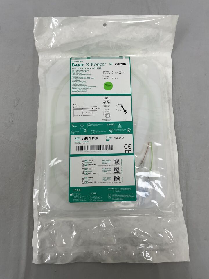 998706 - BARD - X-Force Balloon Dilatation Catheter, 21FR, 6CM BALLOON LENGTH, (EA) - ( Expiry Date: 2025-01-04 )