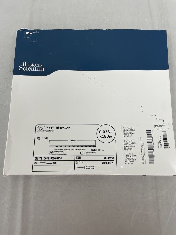 4297 - BOSTON SCIENTIFIC - SpyGlass Discover Jagwire Guidewire - .035" x 180cm, (BX/2) - ( Expiry Date: 2024-09-28 )