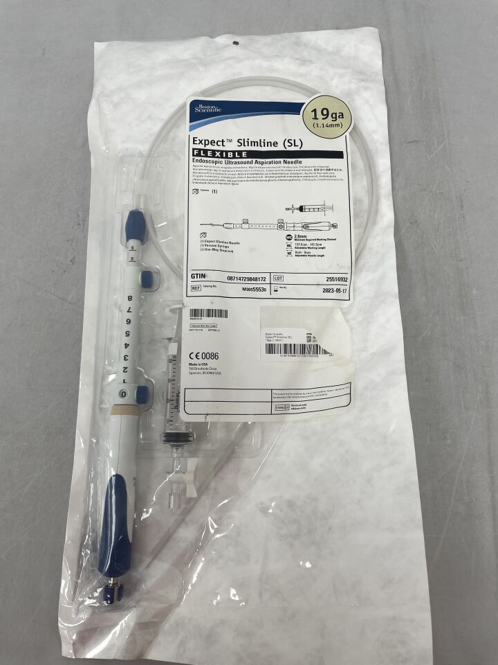 5553 - BOSTON SCIENTIFIC - Expect Slimline (SL) Flexible Endoscopic Ultrasound Aspiration Needle - 19ga, (EA) - ( Expiry Date: 2023-05-17 )