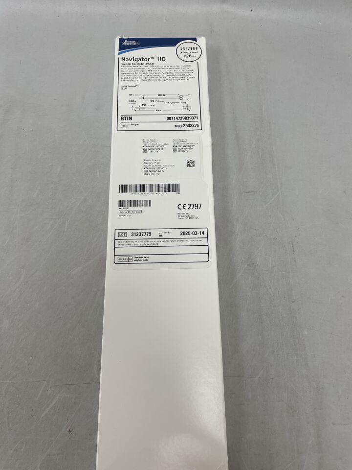 250227 - BOSTON SCIENTIFIC - Navigator HD Ureteral Access Sheath Set, 13F/15F x 28cm, (BX/1) - ( Expiry Date: 2025-03-14 )