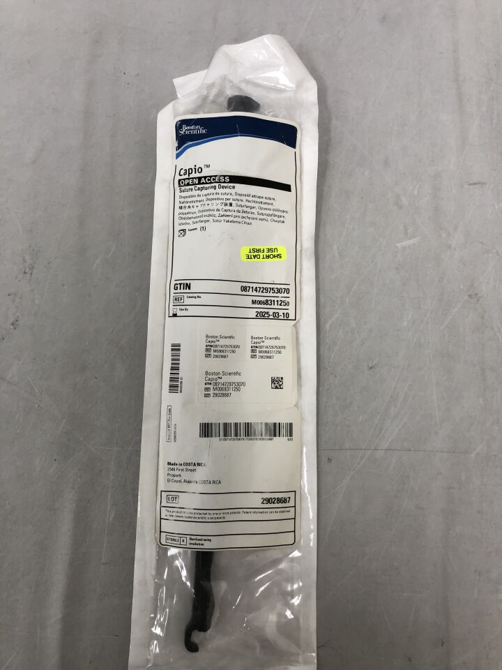 831125 - BOSTON SCIENTIFIC - Capio Open Access Suture Capturing Device, () - ( Expiry Date: 2025-03-10 )