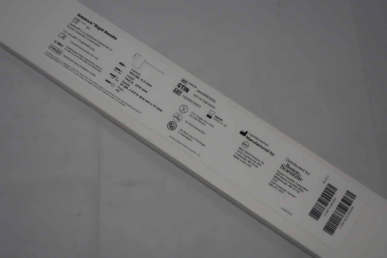 890304 - BOSTON SCIENTIFIC - sidekick rigid needle, 21 ga, 14.6 in. size, (BX/1) - ( Expiry Date: 2021-11-02 )