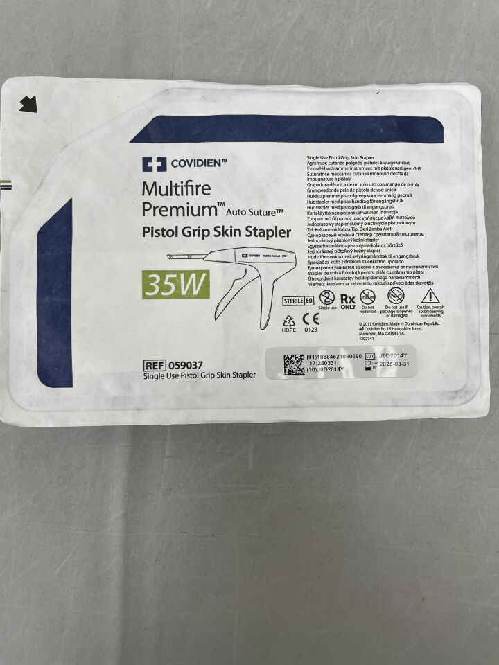 059037 - COVIDIEN - Multifire Premium 35W Skin Stapler, Rotating Head, () - ( Expiry Date: 2025-03-31 )