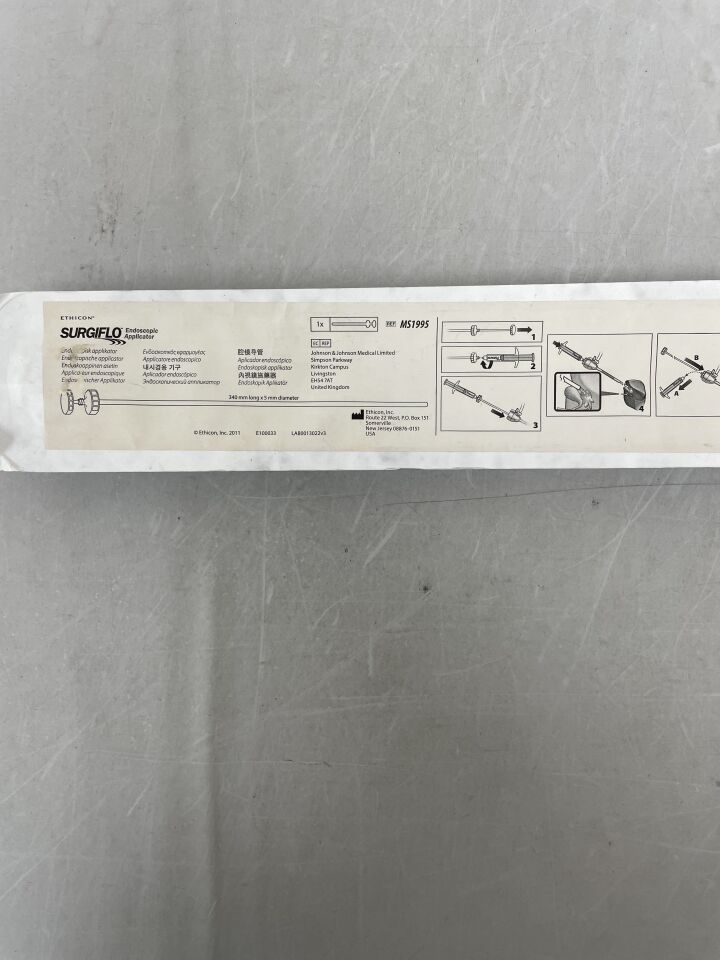 MS1995 - ETHICON - Surgiflo Endoscopic Applicator, 34 cm Size, (EA) - ( Expiry Date: 2025-01-07 )