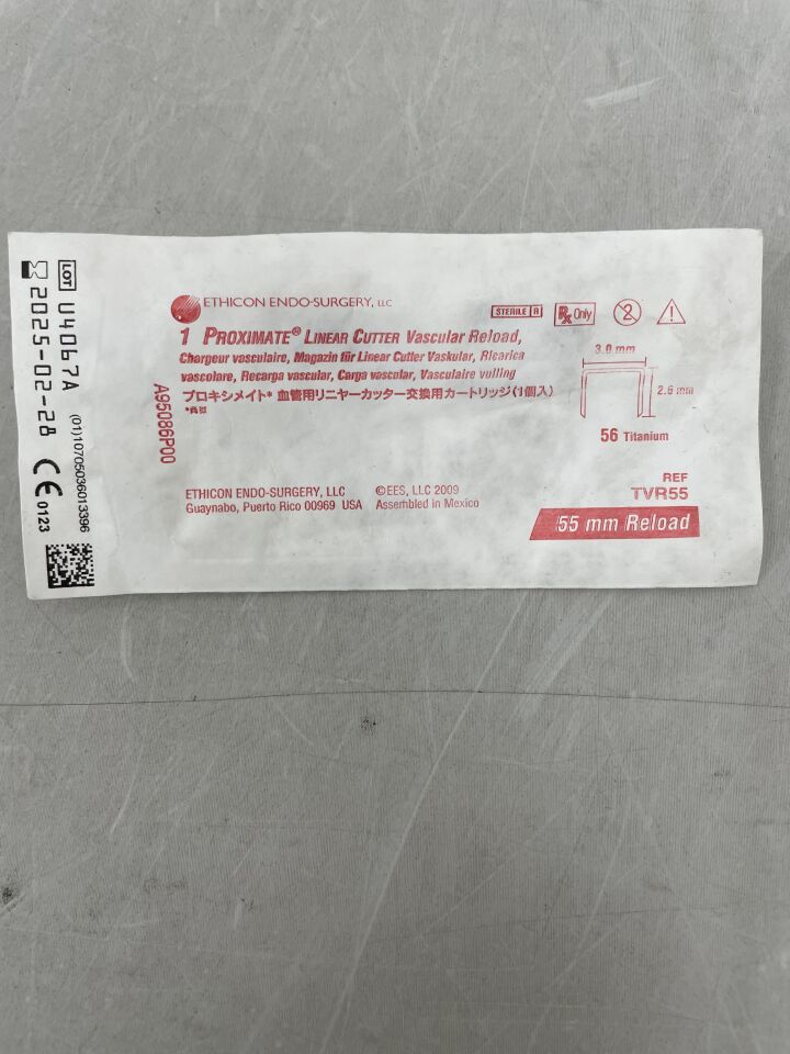 TVR55 - ETHICON - Proximate Linear Cutter Cartridge, White, 55 mm Size, (EA) - ( Expiry Date: 2025-02-28 )