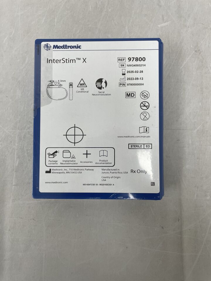 97800 - MEDTRONIC - InterStim X Recharge-Free Implantable Neurostimulator for Bladder & Bowel Control, () - ( Expiry Date: 2025-02-28 )