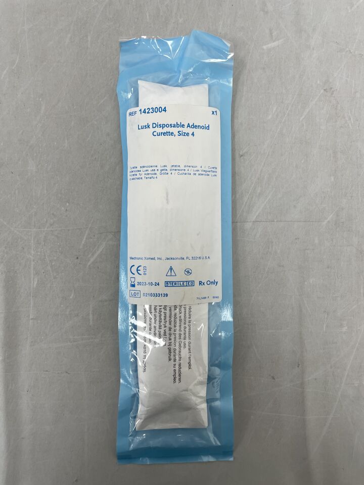 1423004 - MEDTRONIC - Lusk Disposable Adenoid Curette, Size 4, (EA) - ( Expiry Date: 2023-09-24 )