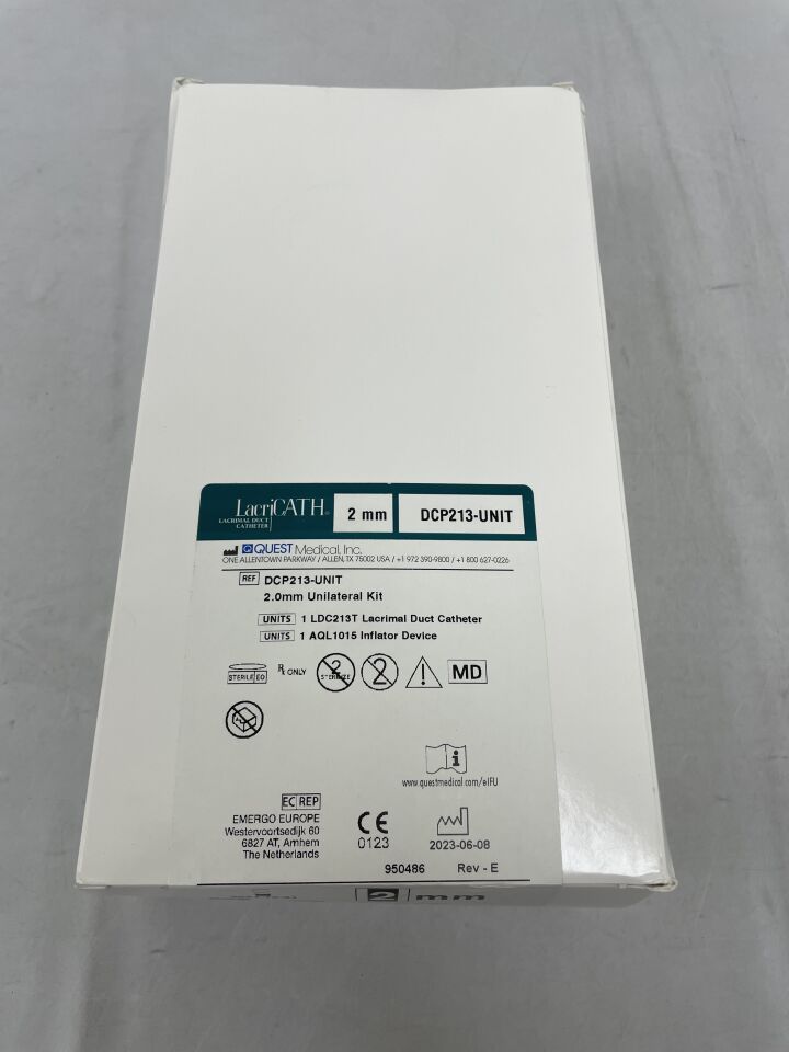 DCP213-UNIT - QUEST MEDICAL - LacriCATH DCP Procedure Kit, 2mm, (BX/1) - ( Expiry Date: 2025-03-31 )