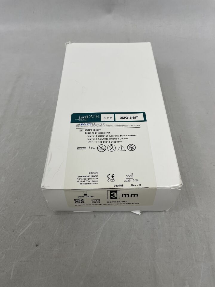 DCP315-BIT - QUEST MEDICAL - Quest Medical LacriCATH DCP 3.0 Bilateral Kit, (BX/1) - ( Expiry Date: 2025-02-28 )