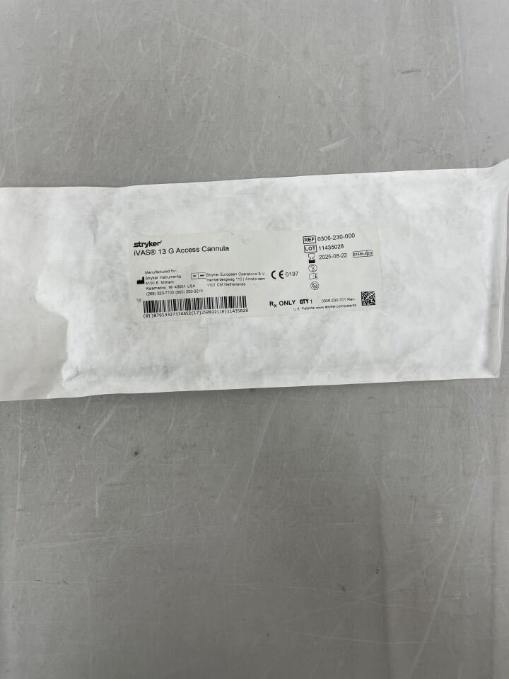 0306-230-000 - STRYKER - ivas 13g access cannula, (EA) - ( Expiry Date: 2025-08-22 )