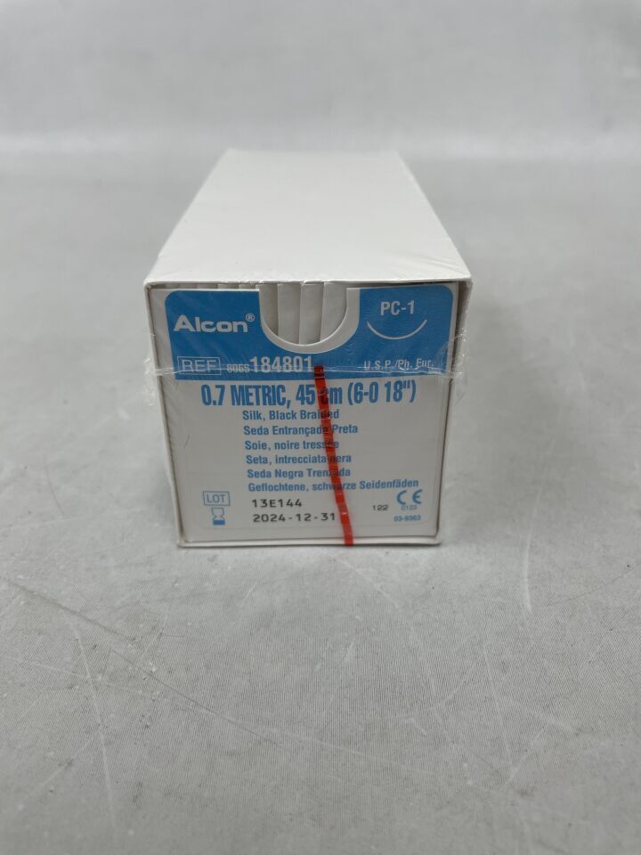 184801 - ALCON - A.C.S. Suture System, 0.7 Metric, 45cm (6-0 18"), (BX/12) - ( Expiry Date: 2024-12-31 )
