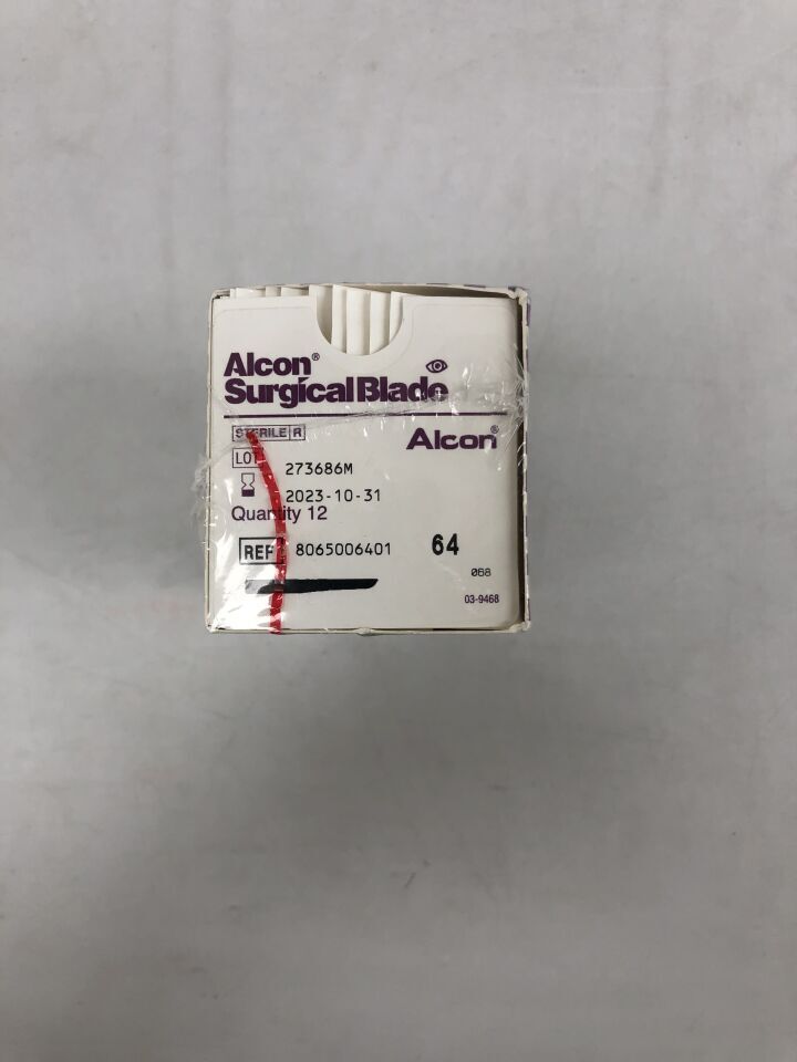 8065006401 - ALCON - Surgical Blade, 3/4" Edge, Round, Sharp Tip, (BX/12) - ( Expiry Date: 2023-10-31 )