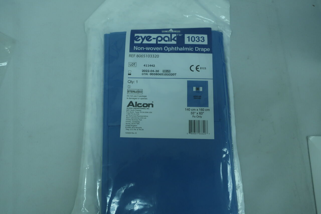 8065103320 - ALCON - Eye-Pak Non-Woven Ophthalmic Drape, 140cm x 160cm, (EA) - ( Expiry Date: 2022-04-30 )