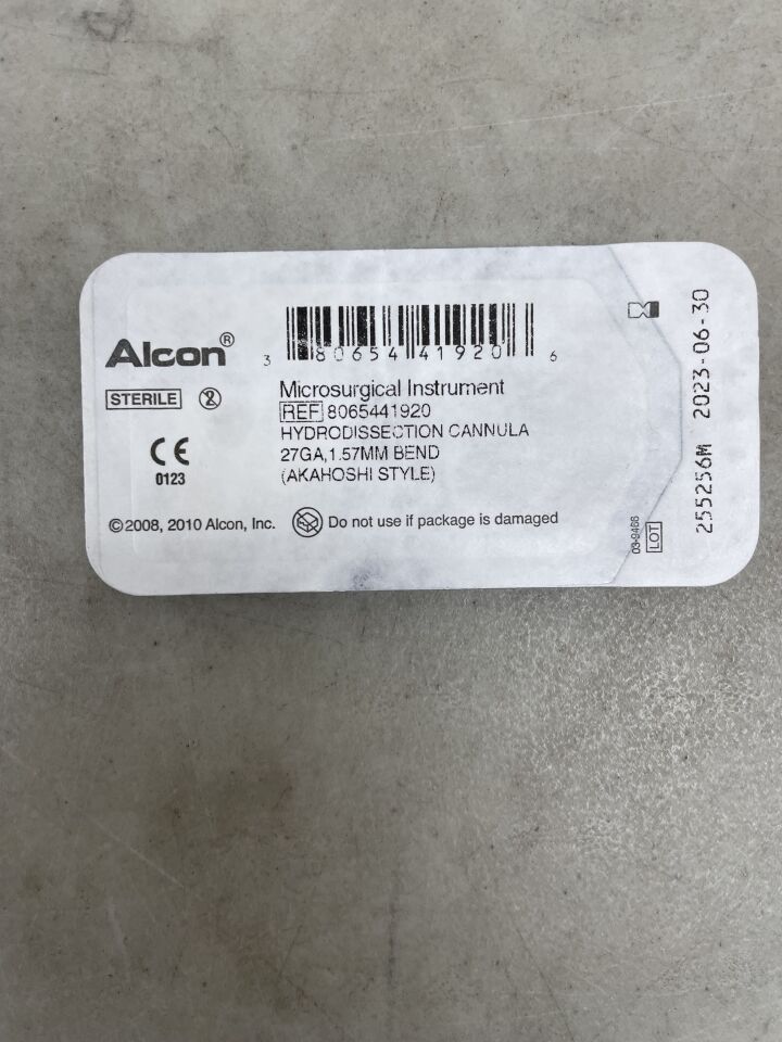 8065441920 - ALCON - 27G Akahoshi Hydrodissection Cannula, () - ( Expiry Date: 2024-12-31 )