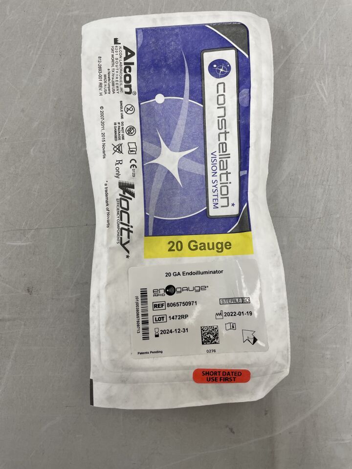 8065750971 - ALCON - 20G Straight Endoilluminator, RFID, () - ( Expiry Date: 2024-08-31 )