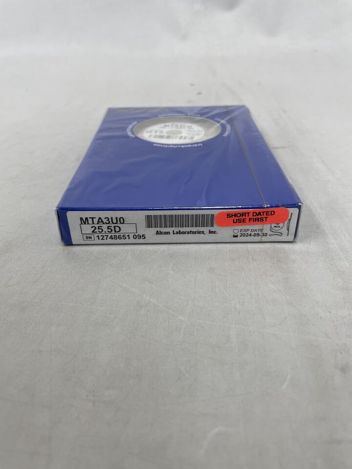 MTA3U0.255 - ALCON - Multiflex III Intraocular Lens, 25.5D, (BX/1) - ( Expiry Date: 2024-09-30 )