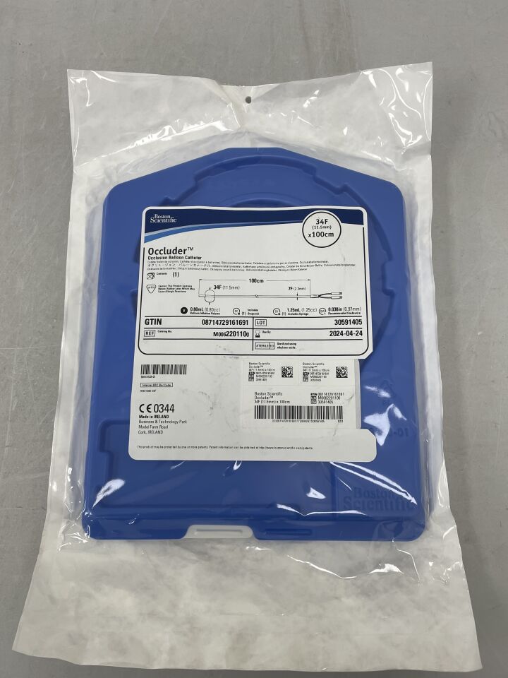 220110 - BOSTON SCIENTIFIC - Occluder Occlusion Balloon Catheter - 34Fr x 100cm, (EA) - ( Expiry Date: 2024-04-24 )