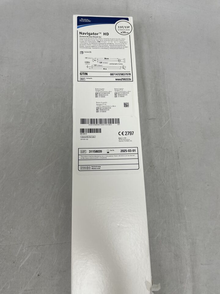250222 - BOSTON SCIENTIFIC - Navigator HD Ureteral Access Sheath Set 11F/13F x 36cm, (BX/1) - ( Expiry Date: 2025-03-01 )