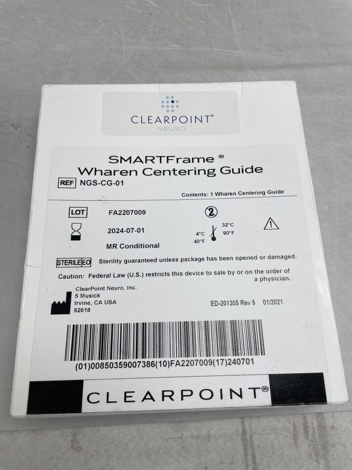 NGS-CG-01 - CLEARPOINT - SMARTFrame Wharen Centering Guide, (BX/1) - ( Expiry Date: 2024-07-01 )