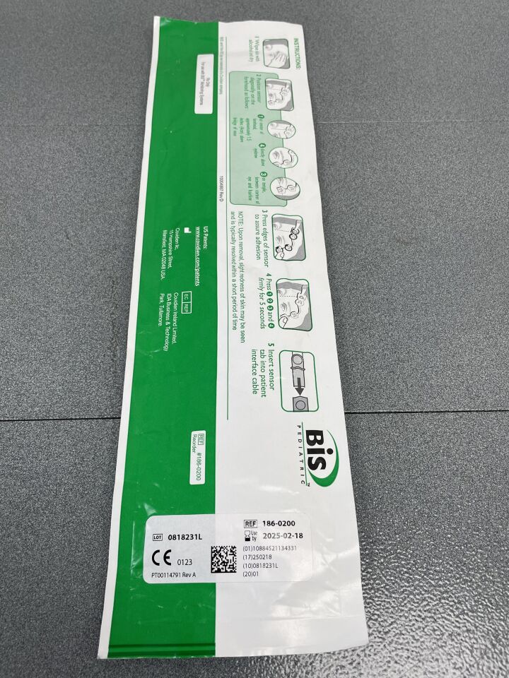 186-0200 - COVIDIEN - bis pediatric pediatric sensor, (EA) - ( Expiry Date: 2025-02-18 )