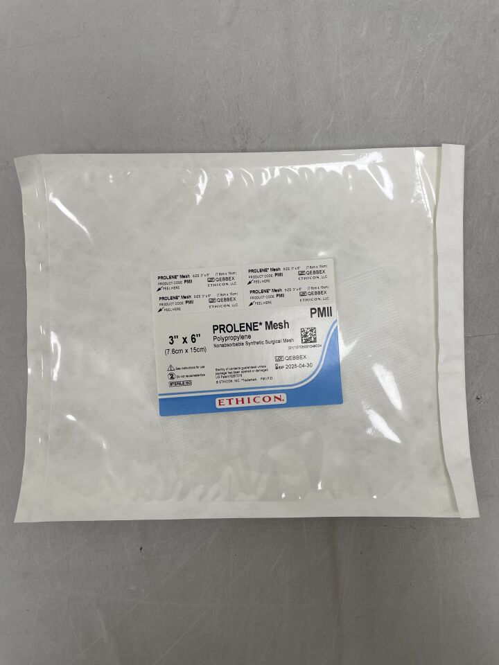 PMII - ETHICON - Prolene Flat Hernia Mesh, 8 x 15 cm, Rectangle, (EA) - ( Expiry Date: 2025-04-30 )