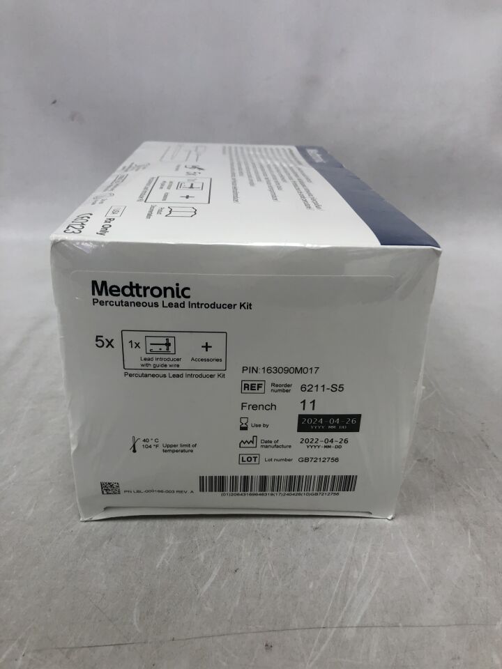 6211-S5 - MEDTRONIC - Percutaneous Lead Introducer Kit, 11F, (BX/5) - ( Expiry Date: 2024-04-26 )