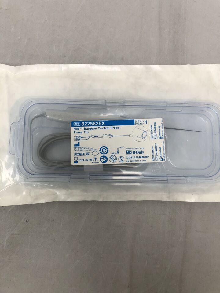 8225825X - MEDTRONIC - NIM Surgeon Control Probe, Prass Tip, (EA) - ( Expiry Date: 2024-02-08 )