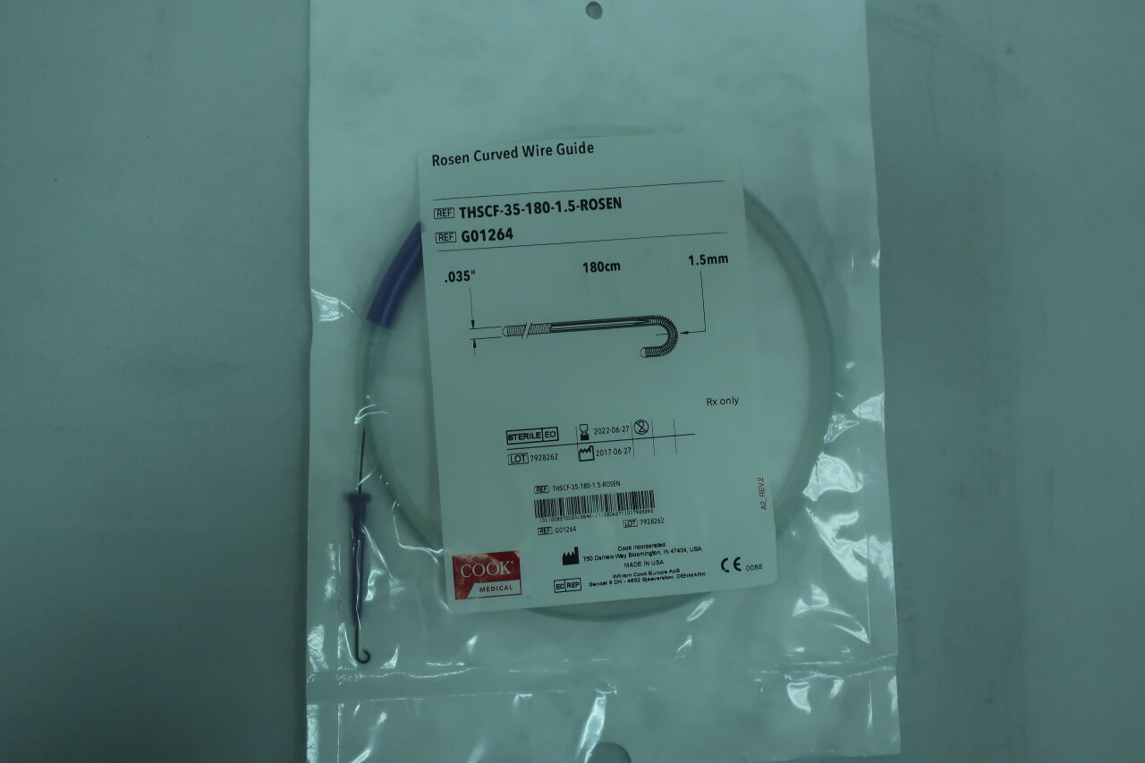 G01264 - COOK - Rosen Wire Guide, 0.035 in. dia. x 180 cm Length, () - ( Expiry Date:  )