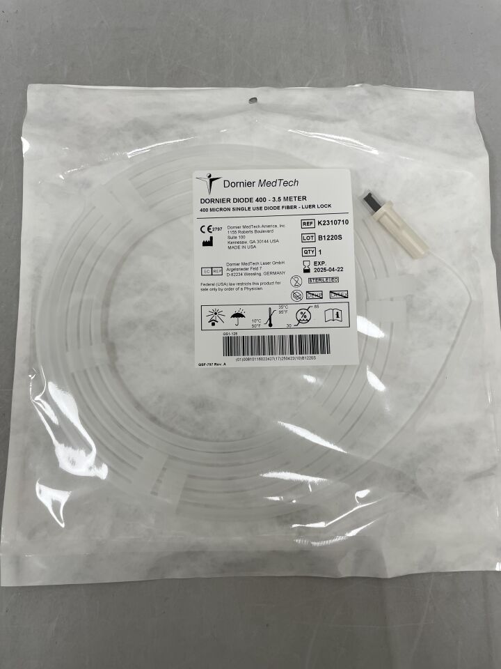 K2310710 - DORNIER MEDTECH - 400 micron core/730 micron OD Luer Lock Diode Laser Fiber, 3.5 meters, ()